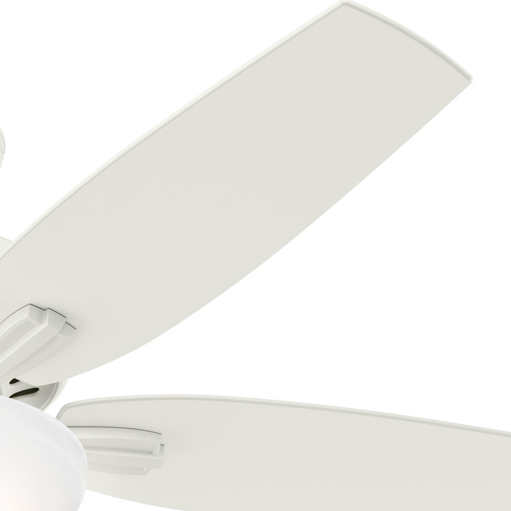 52 inch Newsome Fresh White LED Ceiling Fan with Pull Chain