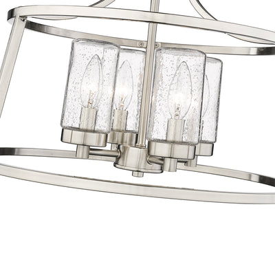 12.22'' Errol Brushed Nickel 4 Light Semi-Flush Mount