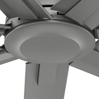 60 inch Downtown ENERGY STAR® Matte Silver Damp Rated Ceiling Fan and Wall Control