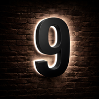 Illuminated Backlit House Numbers – Weather-Resistant LED Address Signs