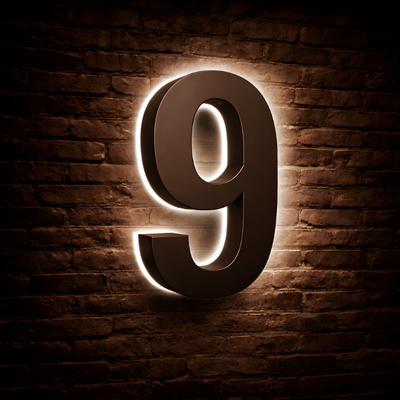 Illuminated Backlit House Numbers – Weather-Resistant LED Address Signs
