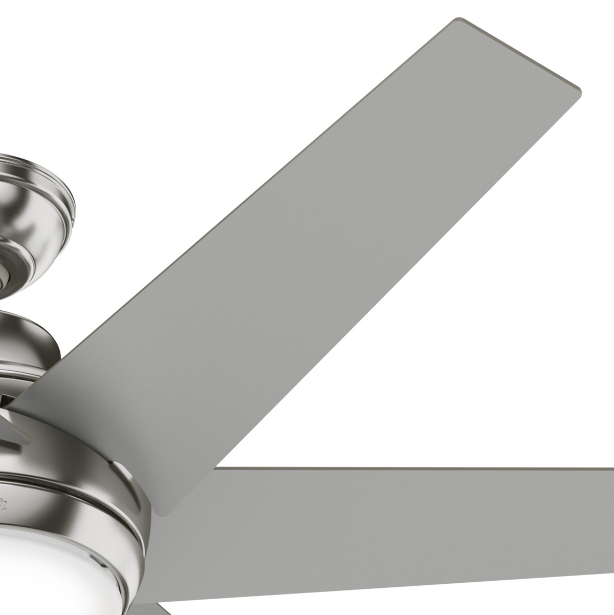 52 inch Sotto Brushed Nickel Ceiling Fan with LED Light Kit and Handheld Remote