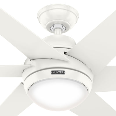 52 inch Sotto Fresh White Ceiling Fan with LED Light Kit and Handheld Remote