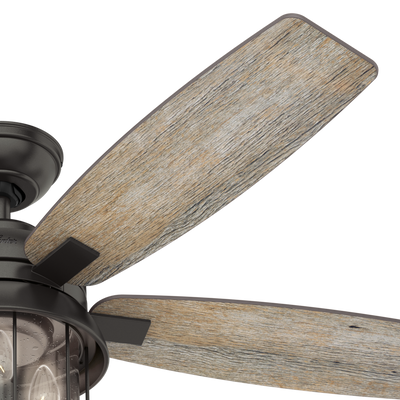 52 inch Coral Bay Noble Bronze Damp Rated Ceiling Fan with LED Light Kit and Handheld Remote
