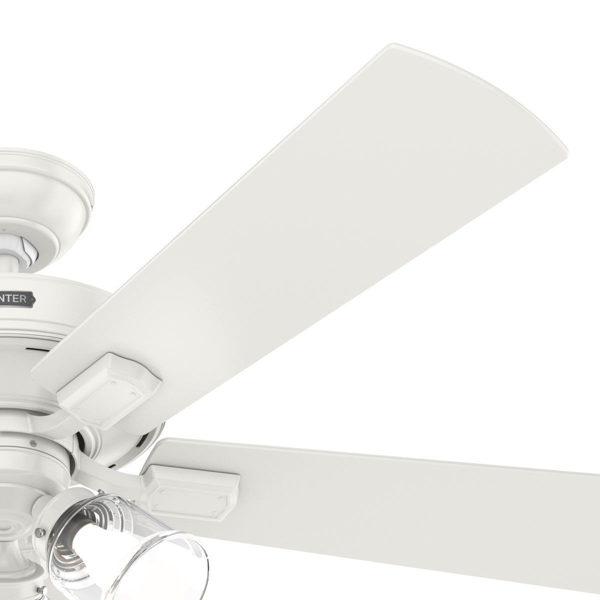 52 inch Crestfield Fresh White Ceiling Fan with LED Light Kit and Handheld Remote