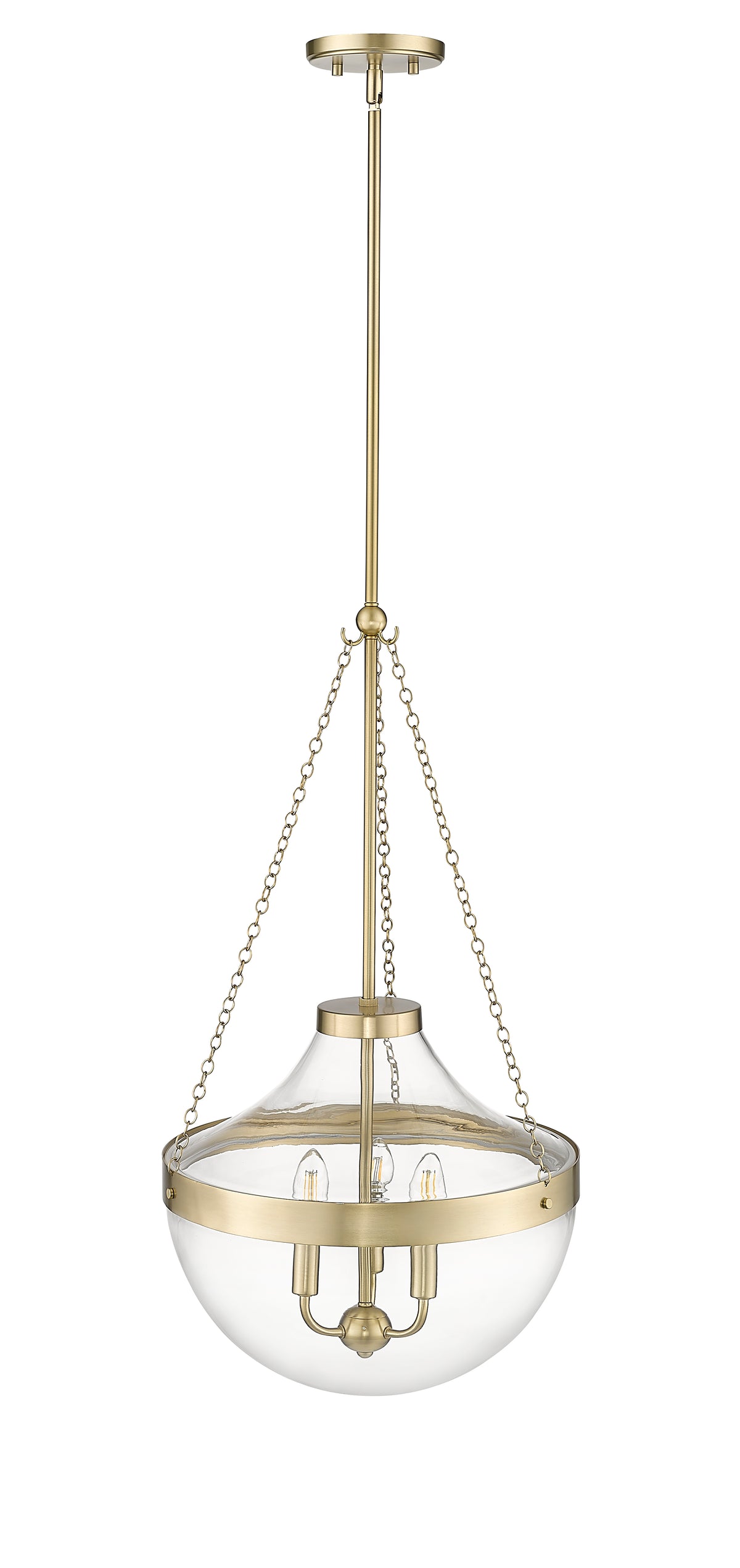 29.4'' Clarra Modern Gold 3 Light Pendant
