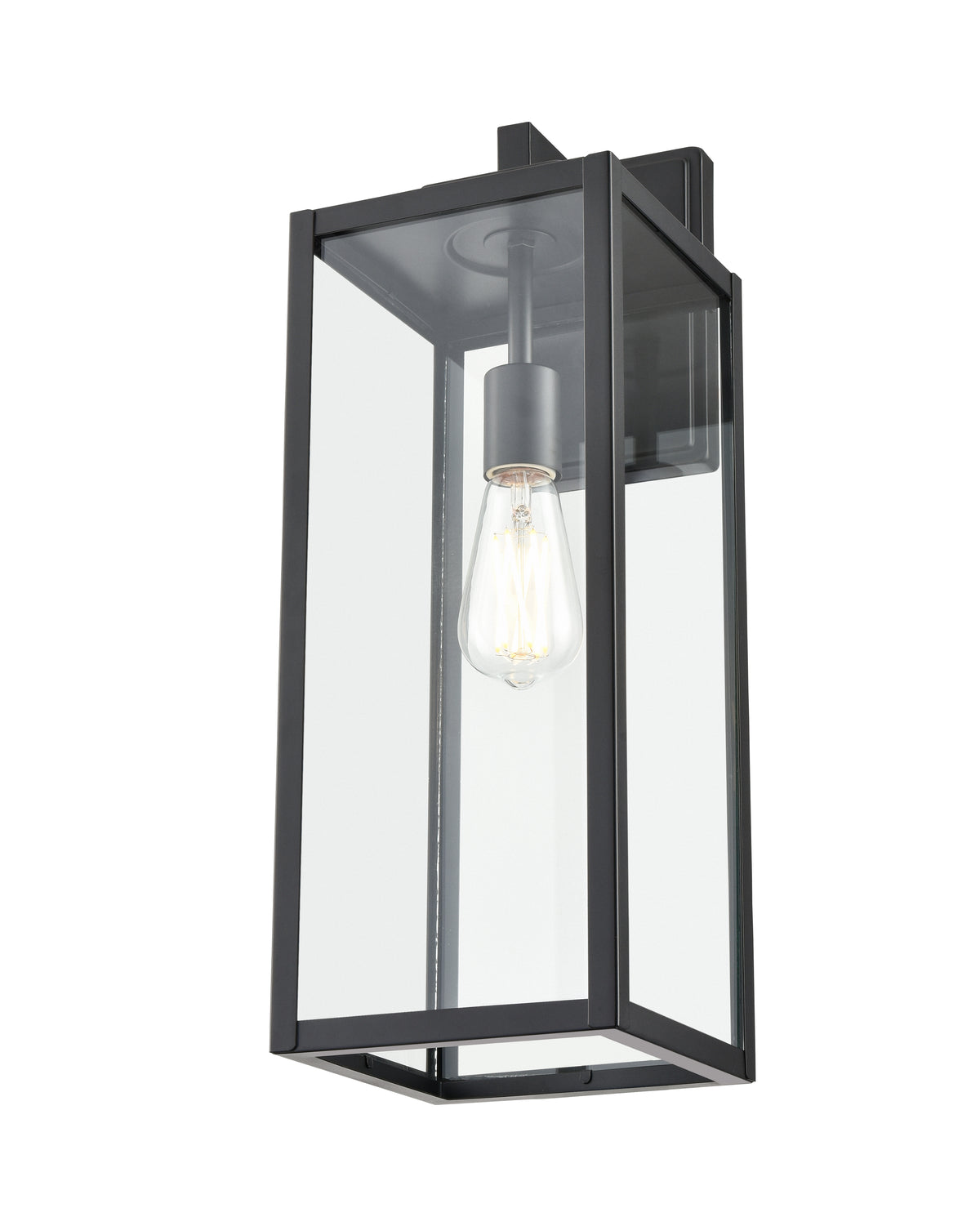 7'' Atless Powder Coated Black 1 Light Lantern