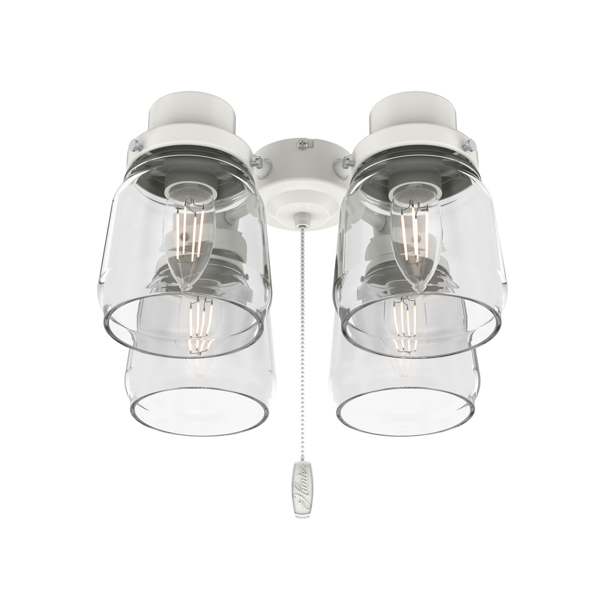 Hunter Original® 4 Light Accessory Fitter and Glass, White