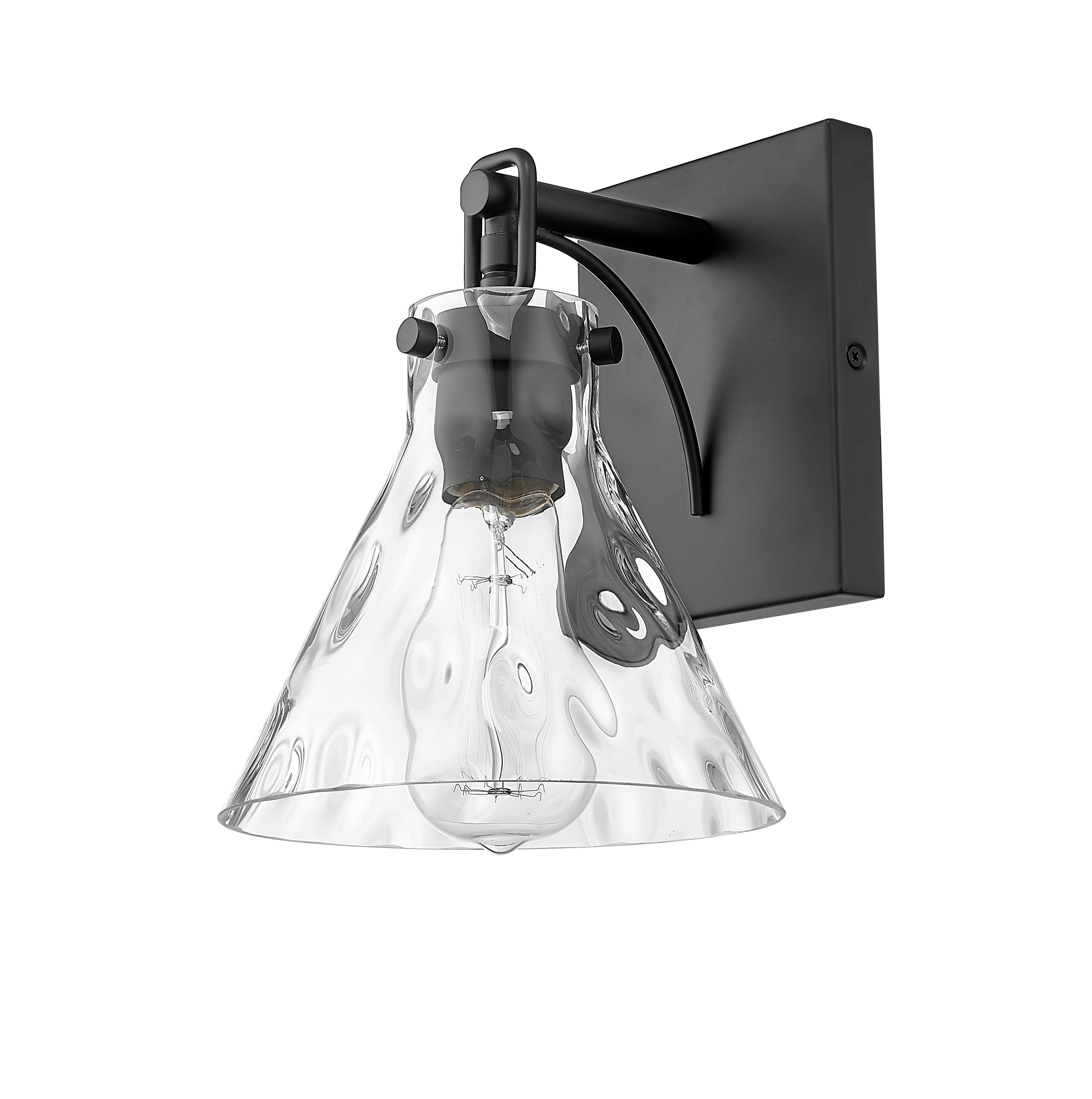7.13'' Barlon Matte Black 1 Light Wall Sconce