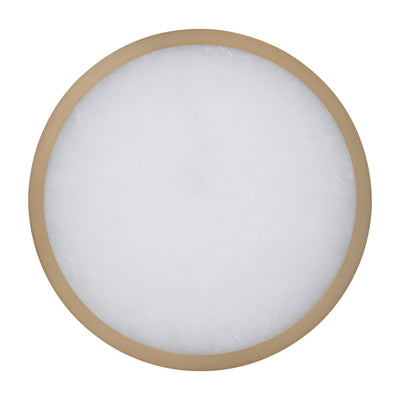 Argyle 16-inch Champagne Gold and Natural Alabaster 5CCT LED Flush Mount