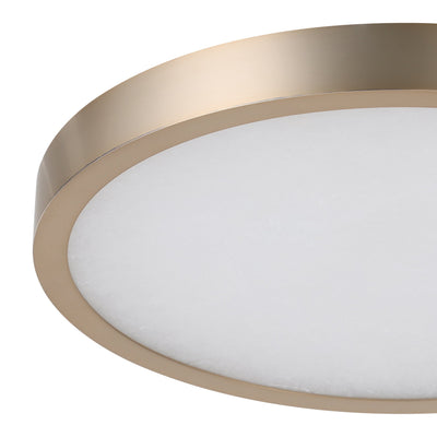 Argyle 16-inch Champagne Gold and Natural Alabaster 5CCT LED Flush Mount