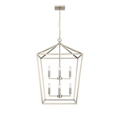 36'' Corona Modern Gold 8 Light Pendant