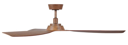 52 Inch Indoor Outdoor DC Fan in Dark Koa with Remote