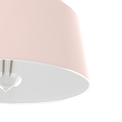 Cranbrook 11.5-inch 1-light Blush Pink Flush Mount Ceiling Light with Metal Shade
