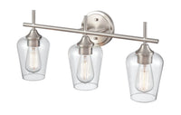 22'' Ashford Brushed Nickel 3 Light Bath Vanity
