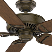Casablanca 54 inch Panama Aged Bronze Ceiling Fan and Wall Control