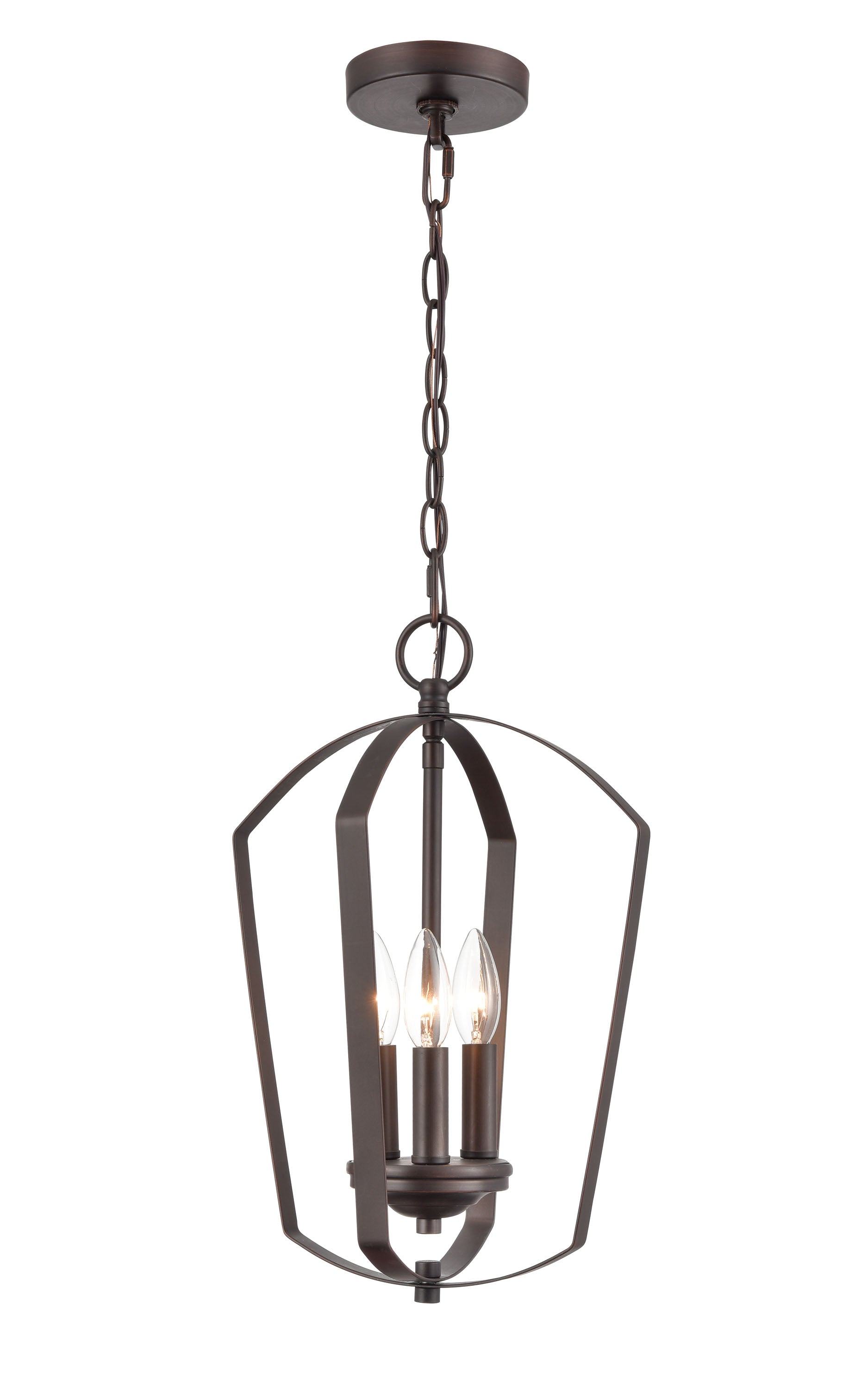 16.75'' Ivey Lake Rubbed Bronze 3 Light Pendant