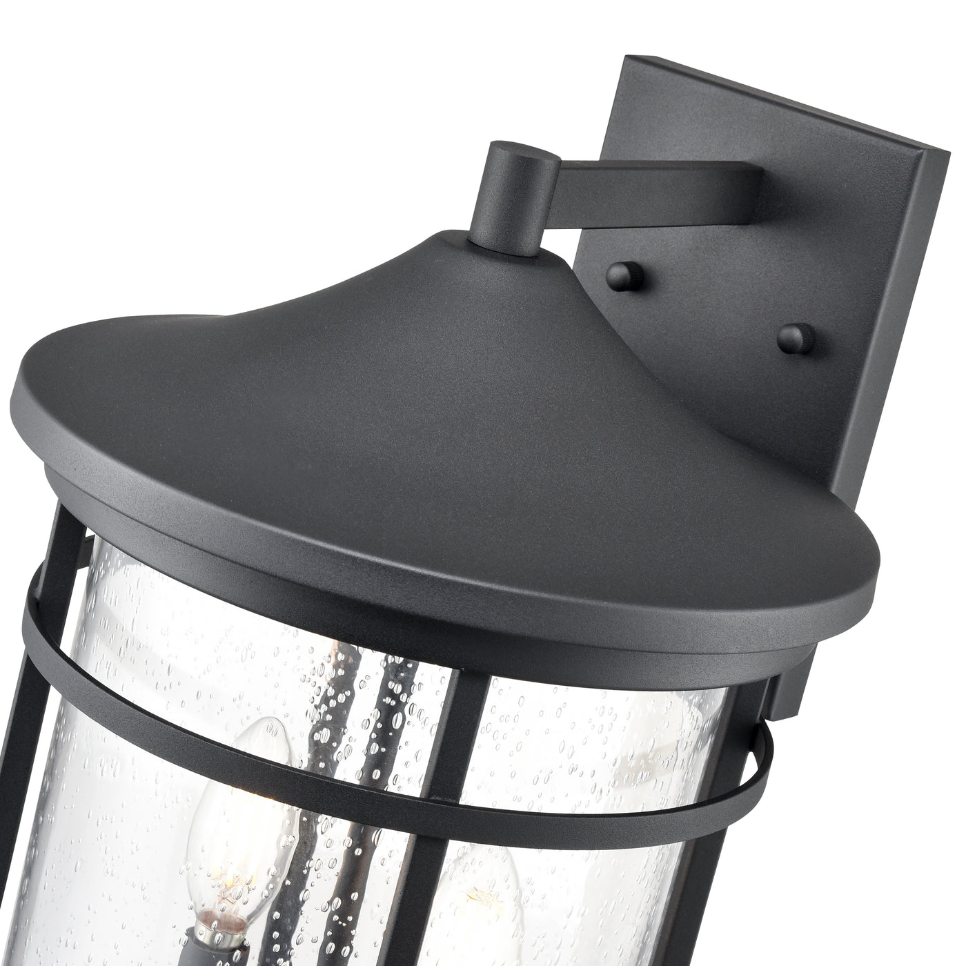 10.5'' Namath Textured Black 2 Light Wall Sconce