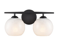 15.25'' Kimorra Matte Black 2 Light Bath Vanity