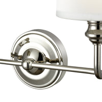 15.25'' Leena Polished Nickel 2 Light Bath Vanity