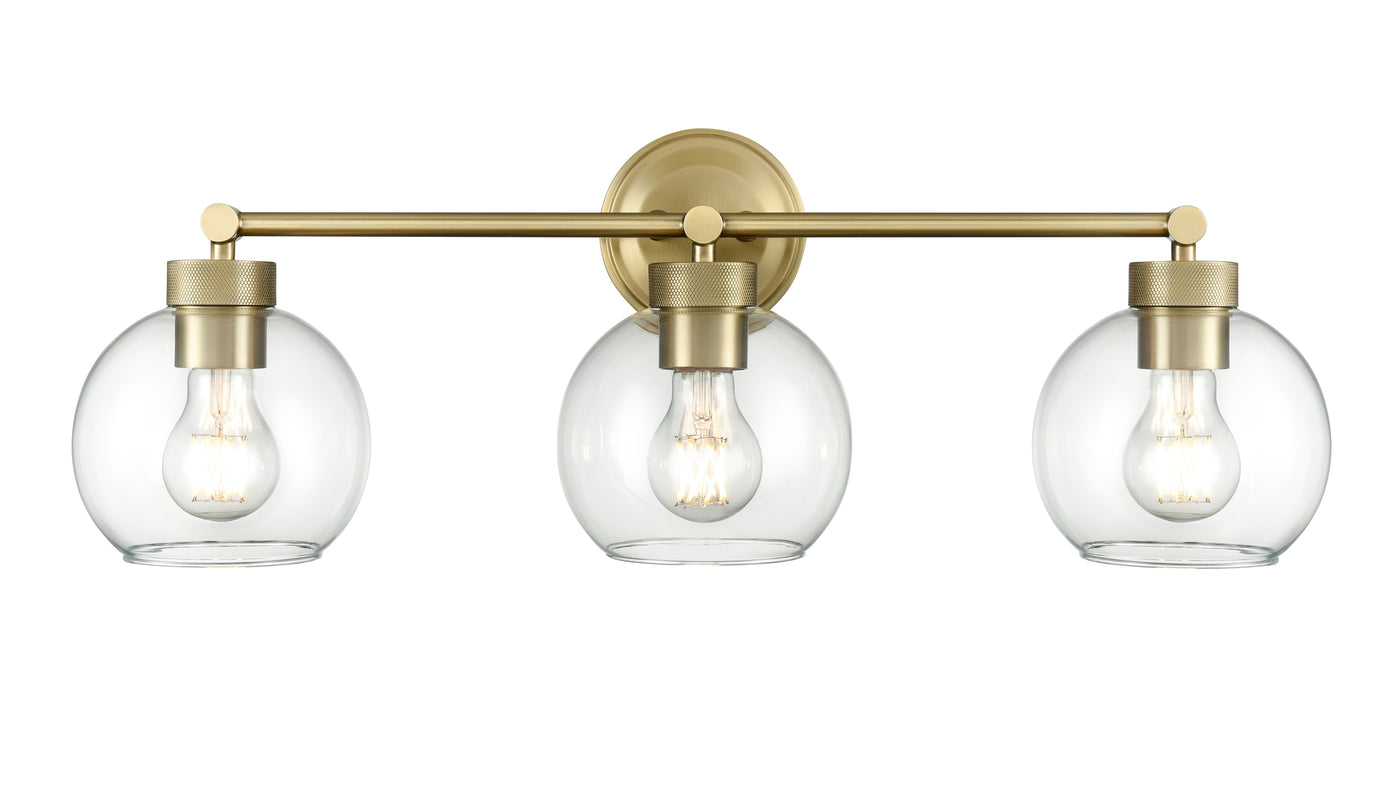 25'' Jonatan Vintage Brass 3 Light Bath Vanity