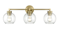 25'' Jonatan Vintage Brass 3 Light Bath Vanity