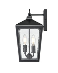 8.5'' Brooks Powder Coated Black 2 Light Wall Sconce