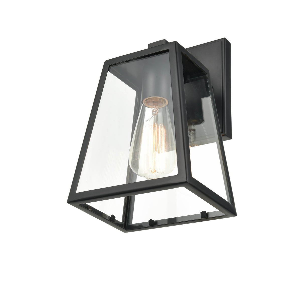 7'' Grant Powder Coated Black 1 Light Wall Sconce