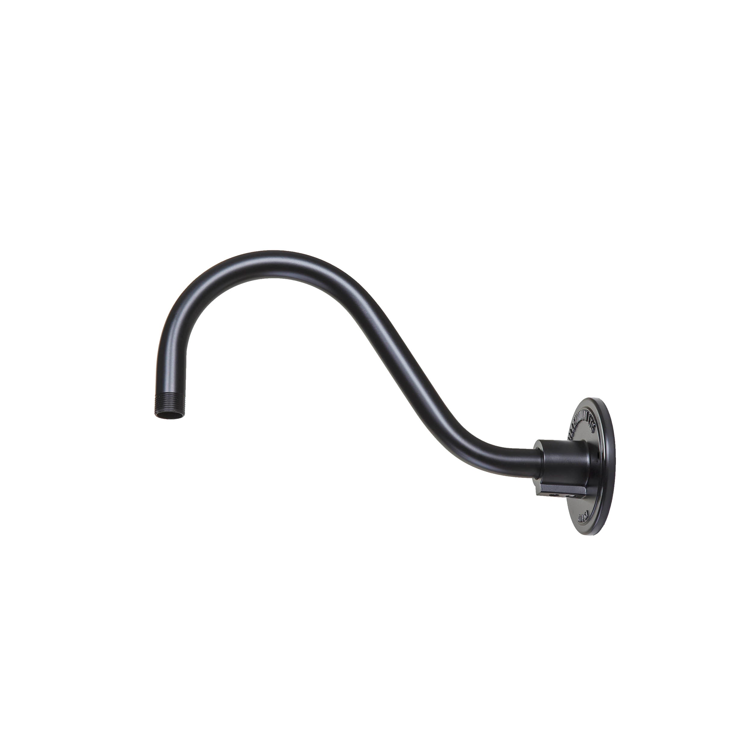 9.5-inch R Series Aluminum Satin Black Gooseneck Arm