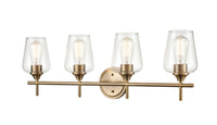 31'' Ashford Modern Gold 4 Light Bath Vanity
