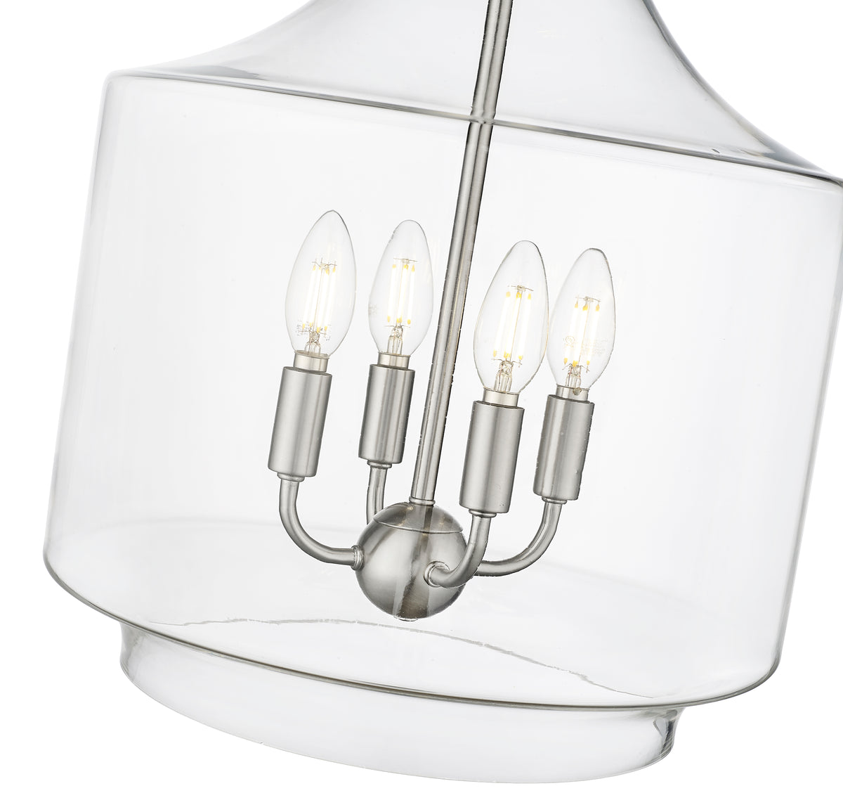 19'' Mahannah Brushed Nickel 4 Light Pendant