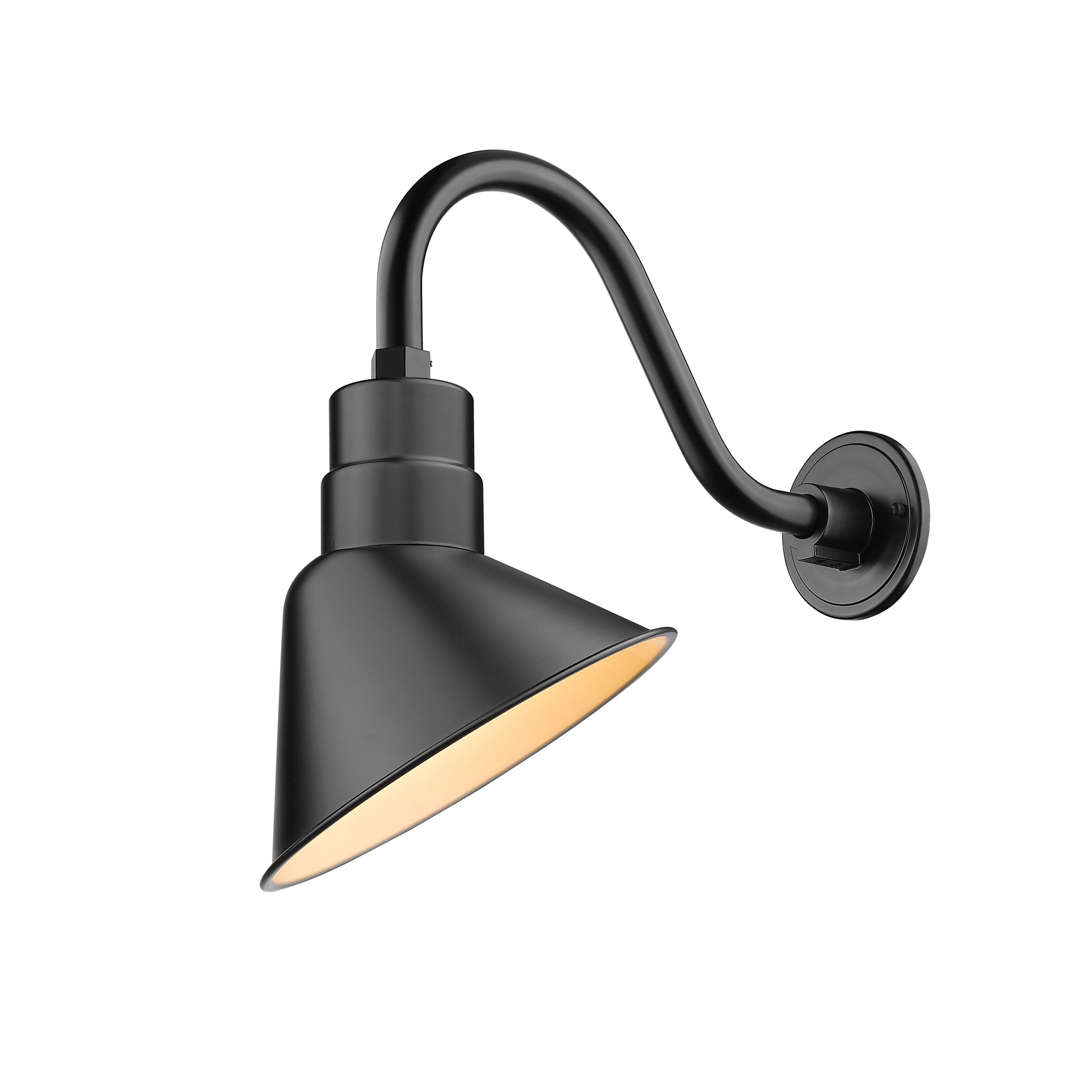 10-inch R Series Satin Black Cone Angle Shade