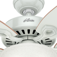 52 inch Builder White Ceiling Fan with LED Light Kit and Pull Chain