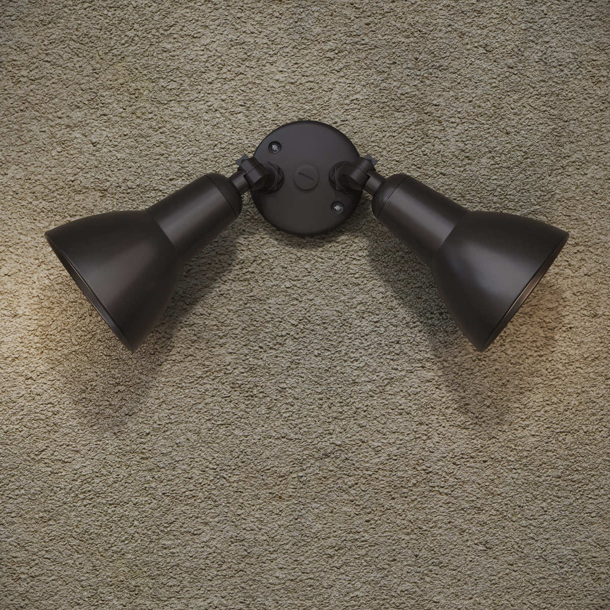 5.25''  Powder Coated Bronze 2 Light Flood Light