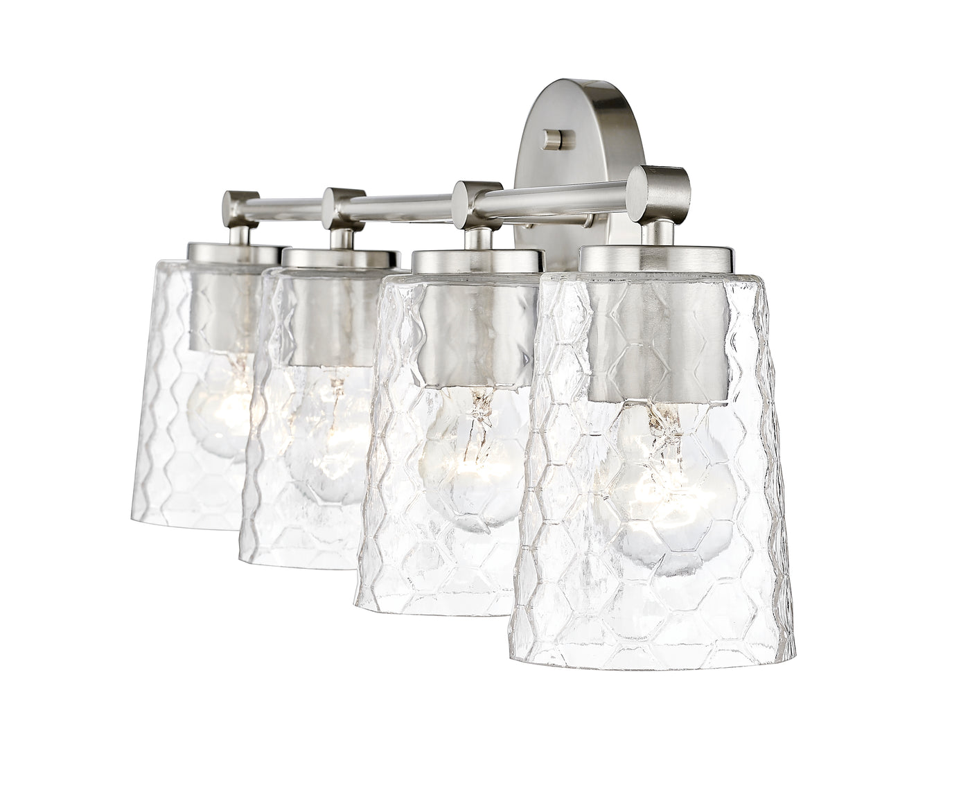 28'' Ashli Brushed Nickel 4 Light Bath Vanity