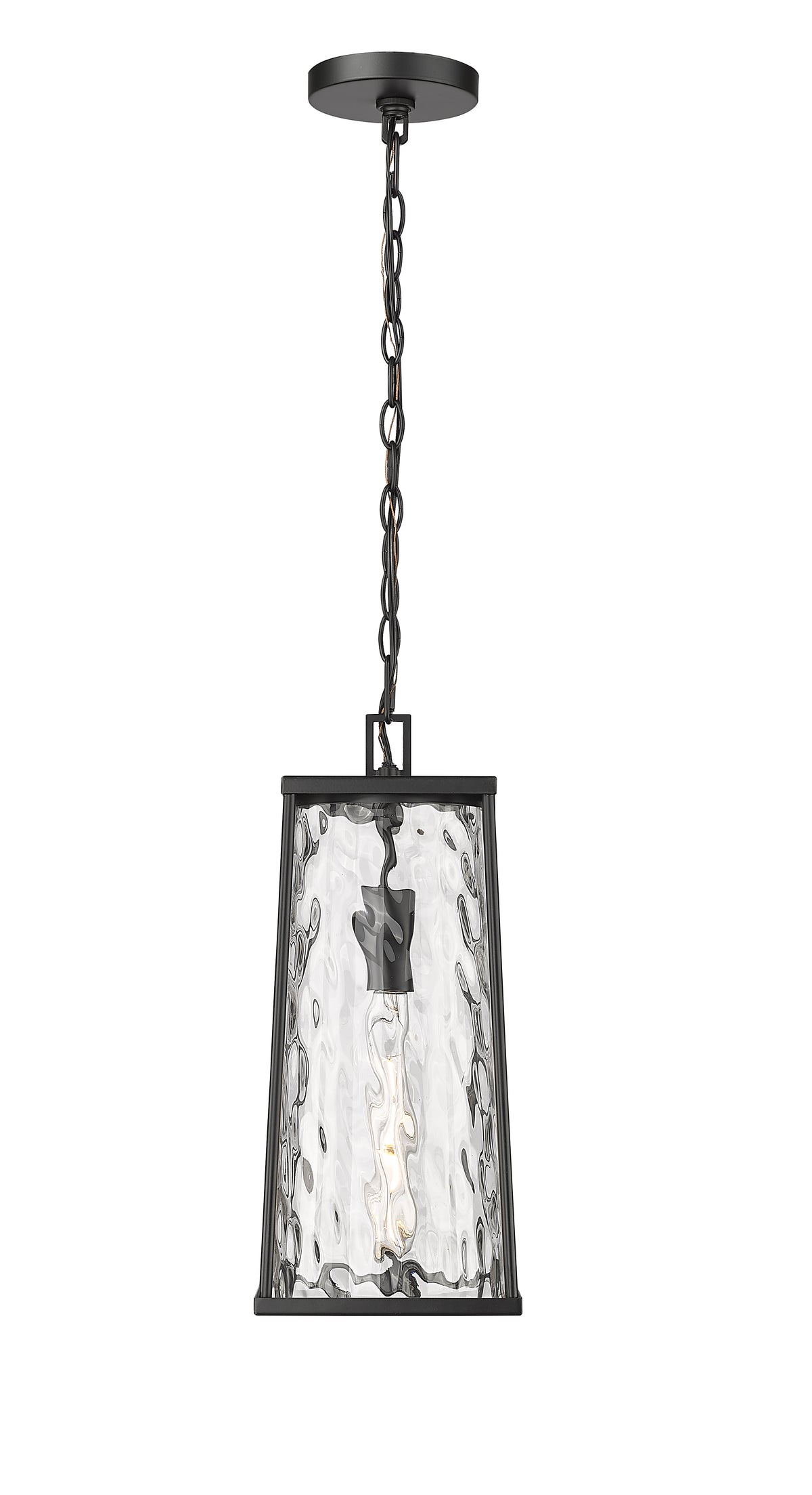 17.5'' Dutton Powder Coated Black 1 Light Hanging Lantern