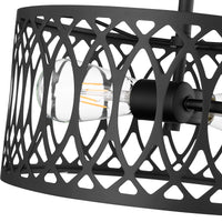 11'' Arelyn Matte Black 1 Light Semi-Flush Mount