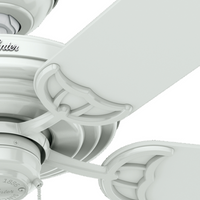 52 inch Sea Air White Indoor/Outdoor Ceiling Fan and Pull Chain