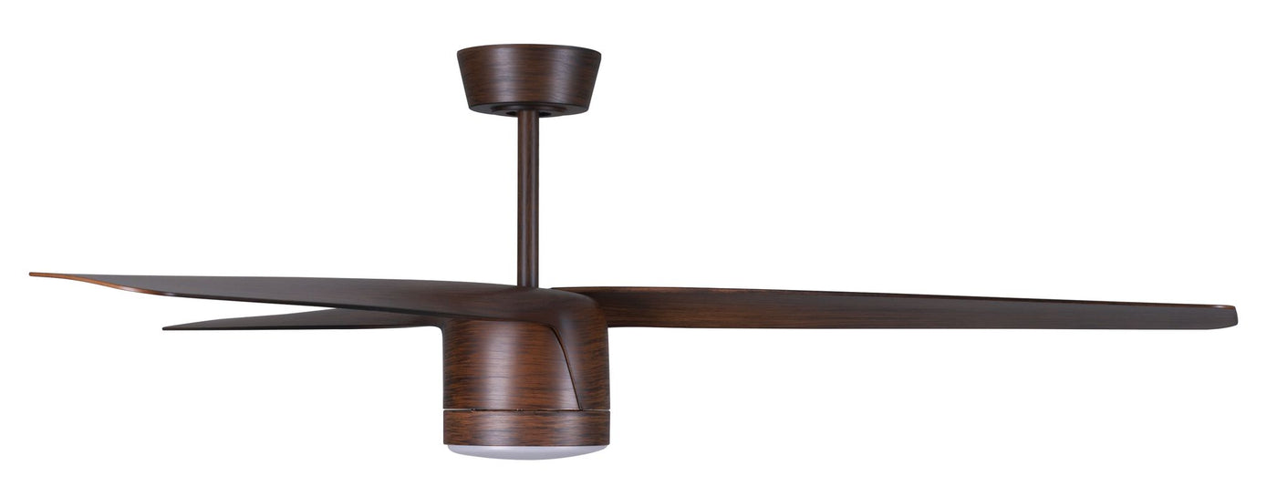 56 Inch 1 Light LED Indoor Outdoor DC Fan in Dark Koa with Remote