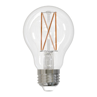 A19 7W Dimmable Clear Filament LED Light Bulb with E26 Base, 2700K, 800 Lumens, 8-Pack