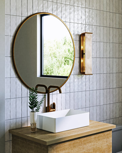 Abbott 15-in Steel Vanity Light