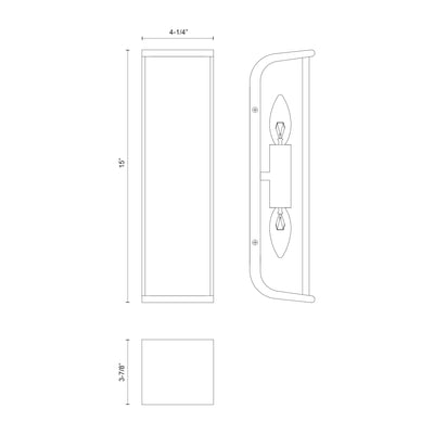 Abbott 15-in Steel Vanity Light
