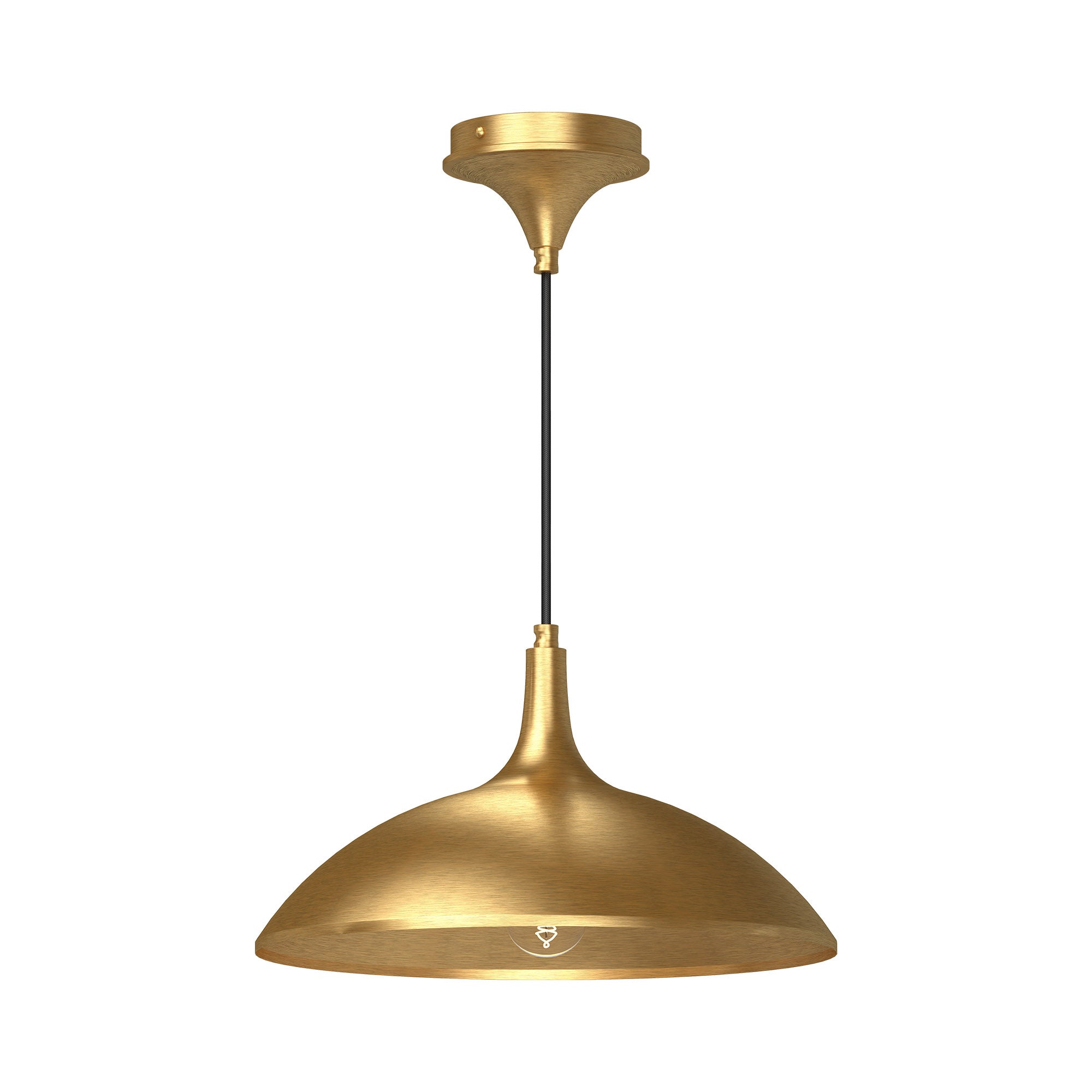 Abel 14-in Steel Dome Shade Pendant