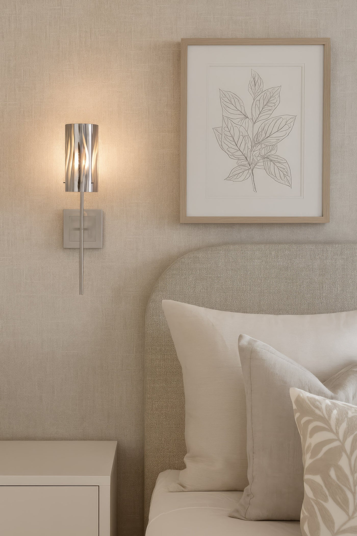 Chroman Empire 1 Light Chrome Wall Sconce