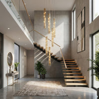 Chroman Empire 5 Light Tall Cylinder Pendant