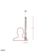 Chroman Empire 5 Light Tall Cylinder Pendant