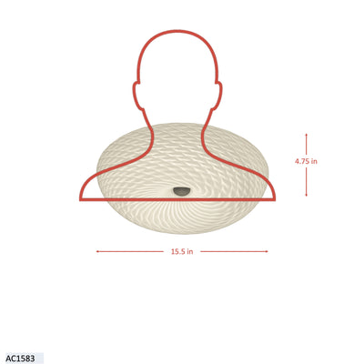 Swirled 2 Light Medium Flush Mount