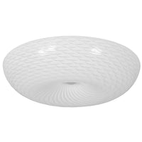Swirled 3 Light Large Flush Mount