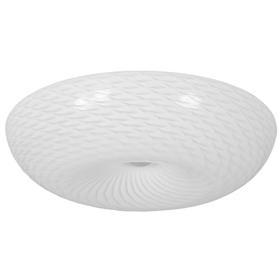 Swirled 3 Light Large Flush Mount