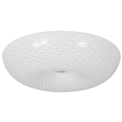Swirled 3 Light Large Flush Mount